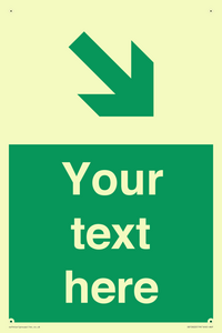 Custom Safe condition: Green Down right arrow